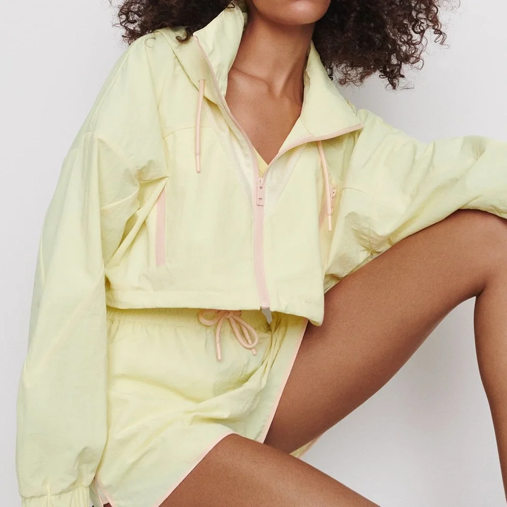 ZARA COMBINATION‎ CROPPED RAINCOAT